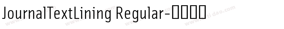 JournalTextLining Regular字体转换